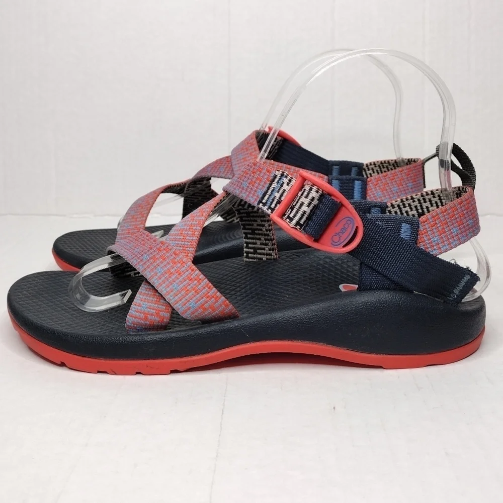 Chaco Z1 Ecotread Kids Outdoors Penny Coral Rose Strap Sandals Size 5
